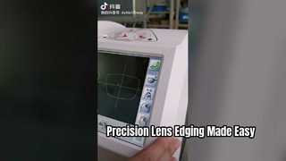 Van dichterbij bekeken: 3D-patroonloze automatische lensrander met 8" kleurenaanraakscherm